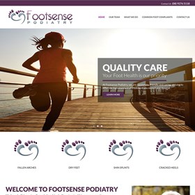 Web Design: Footsense Podiatry