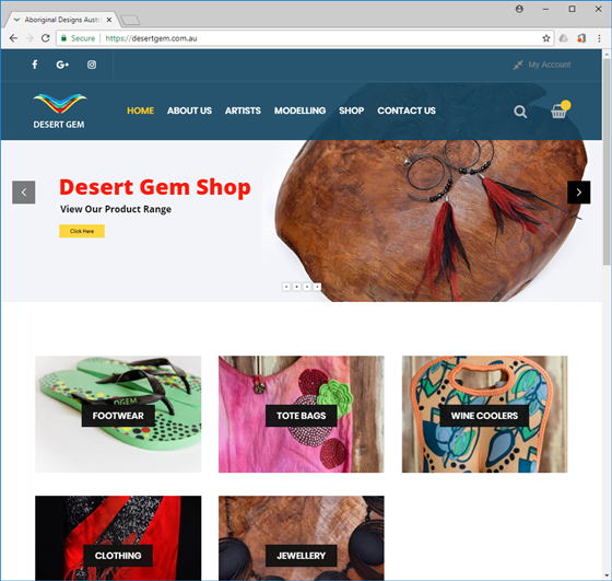 Web Design: Desert Gem